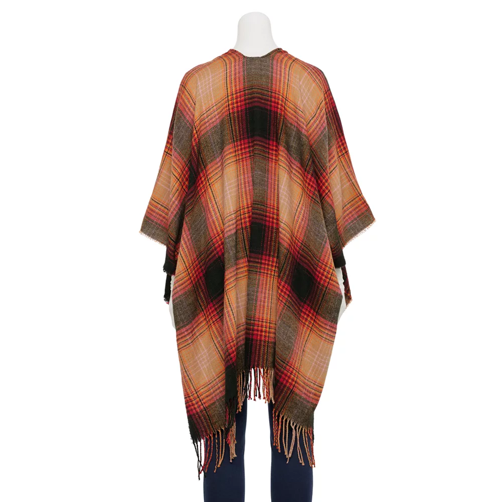 Women's Sonoma Goods For Life® Fireplace Plaid Topper with Toggles 4 Women's Sonoma Goods For Life® Fireplace Plaid Topper with Toggles - Image 2