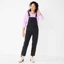 Women's Sonoma Goods For Life® Cropped Jean Overalls 10 Women's Sonoma Goods For Life® Cropped Jean Overalls -Sonoma Clothing Store 5841608 Black Wash