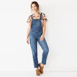 Women's Sonoma Goods For Life® Cropped Jean Overalls 11 Women's Sonoma Goods For Life® Cropped Jean Overalls -Sonoma Clothing Store 5841608 Medium Wash