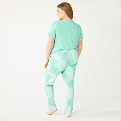 Plus Size Sonoma Goods For Life® 3-piece Pajama Top, Pajama Shorts & Pajama Pants Sleep Set -Sonoma Clothing Store 5879135 ALT