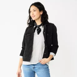 Women's Sonoma Goods For Life® Denim Jacket 11 Women's Sonoma Goods For Life® Denim Jacket -Sonoma Clothing Store 5923729 Black Wash