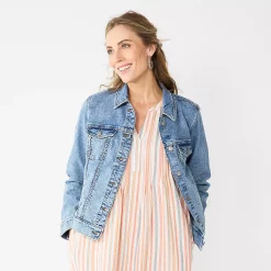 Women's Sonoma Goods For Life® Denim Jacket 10 Women's Sonoma Goods For Life® Denim Jacket -Sonoma Clothing Store 5923729 Light Wash