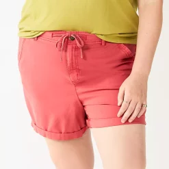 Plus Size Sonoma Goods For Life® Utility Shorts -Sonoma Clothing Store 5926948 Pink