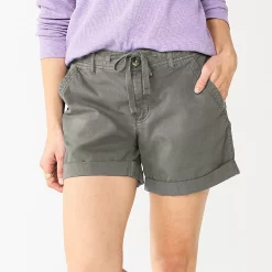 Women's Sonoma Goods For Life® Utility Shorts -Sonoma Clothing Store 5927776 Light Gray