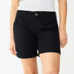 Petite Sonoma Goods For Life® Utility Bermuda Shorts 9 Petite Sonoma Goods For Life® Utility Bermuda Shorts -Sonoma Clothing Store 5927882 Black
