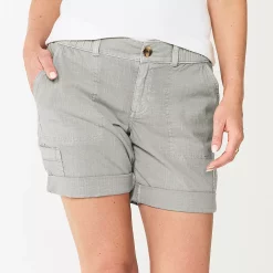 Petite Sonoma Goods For Life® Utility Bermuda Shorts 10 Petite Sonoma Goods For Life® Utility Bermuda Shorts -Sonoma Clothing Store 5927882 Light Gray