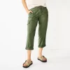 Women's Sonoma Goods For Life® Cargo Utility Capri Pants 1 Women's Sonoma Goods For Life® Cargo Utility Capri Pants -Sonoma Clothing Store 5928818 Olive
