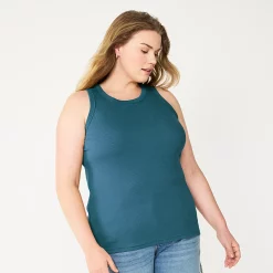 Plus Size Sonoma Goods For Life® High Neck Layering Tank 17 Plus Size Sonoma Goods For Life® High Neck Layering Tank -Sonoma Clothing Store 5955408 Anchor Blue