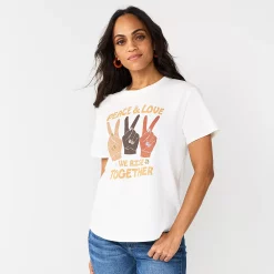 Women's Sonoma Goods For Life® Relaxed Graphic Tee 23 Women's Sonoma Goods For Life® Relaxed Graphic Tee -Sonoma Clothing Store 5974706 Ivory Peace