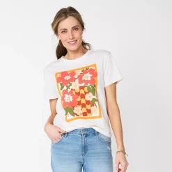 Women's Sonoma Goods For Life® Relaxed Graphic Tee 21 Women's Sonoma Goods For Life® Relaxed Graphic Tee -Sonoma Clothing Store 5974706 Red Floral