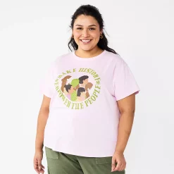 Plus Size Sonoma Goods For Life® Relaxed Graphic Tee -Sonoma Clothing Store 5988101 Lilac Empower