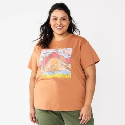 Plus Size Sonoma Goods For Life® Relaxed Graphic Tee -Sonoma Clothing Store 5988101 Mountain
