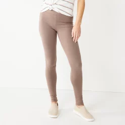 Women's Sonoma Goods For Life® Midrise Leggings -Sonoma Clothing Store 6120748 Basil Brown
